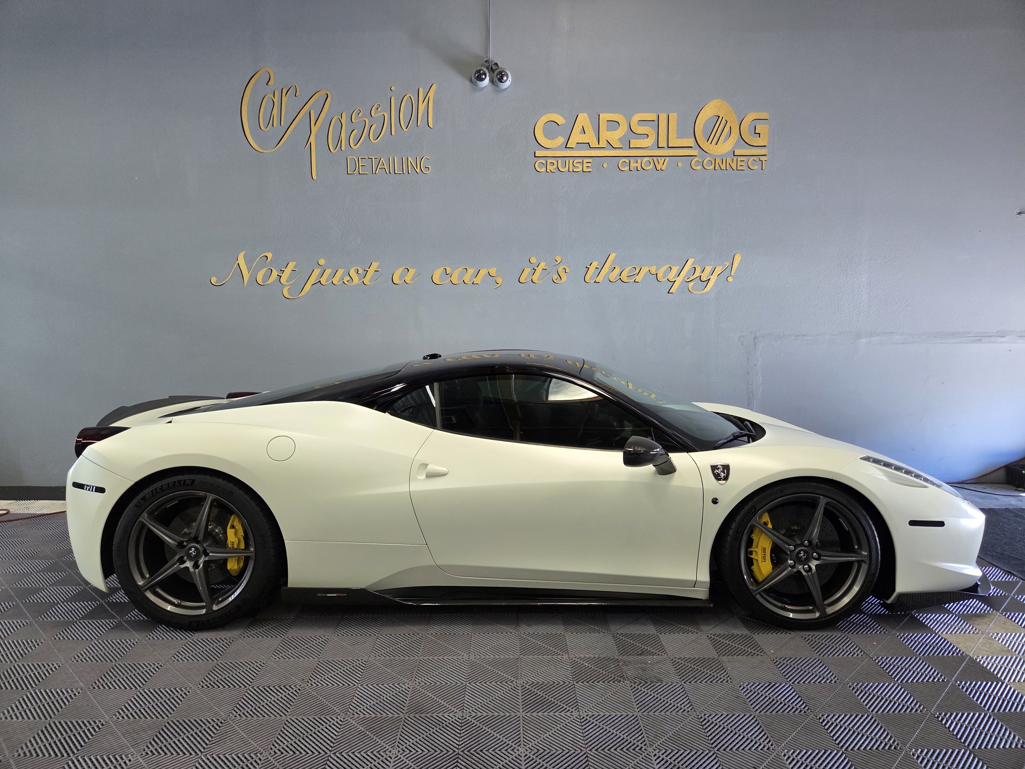 Yellow sports car with a clean, glossy finish after detailing work